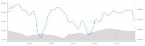 2. závod 3 km (1 okruh) o 45 minut později po 1. závodě